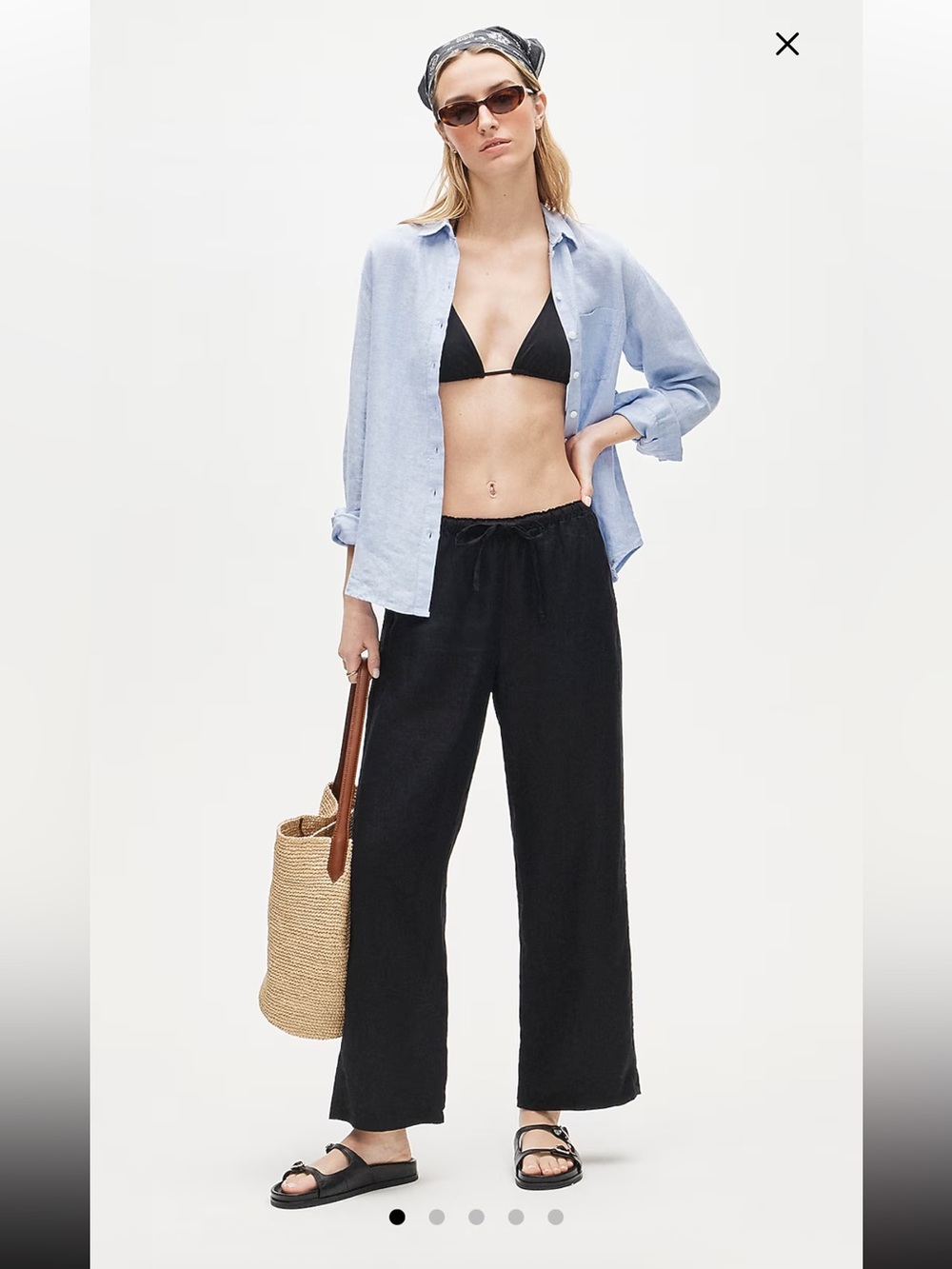 J. Crew petite soleil pant in linen
